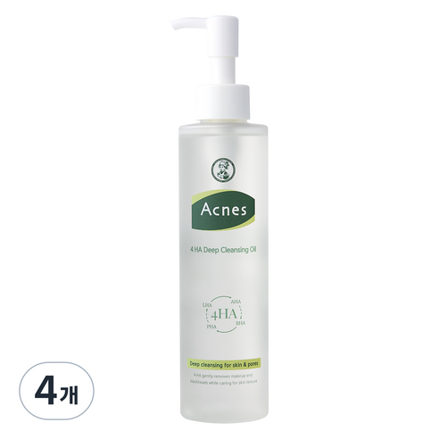 아크네스 4HA 딥 클렌징 오일, 190ml, 4개