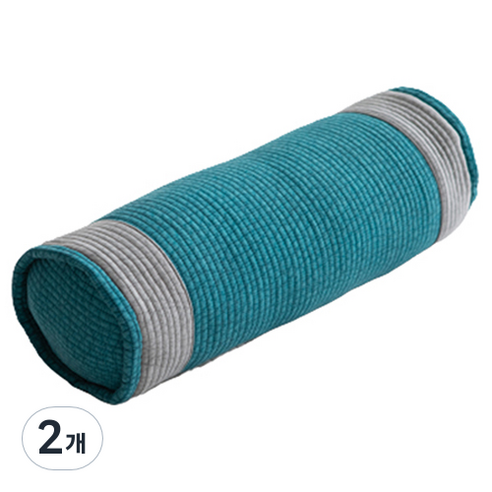 사랑예감 순면 피그먼트 원형 메밀 베개, 하늘, 2개