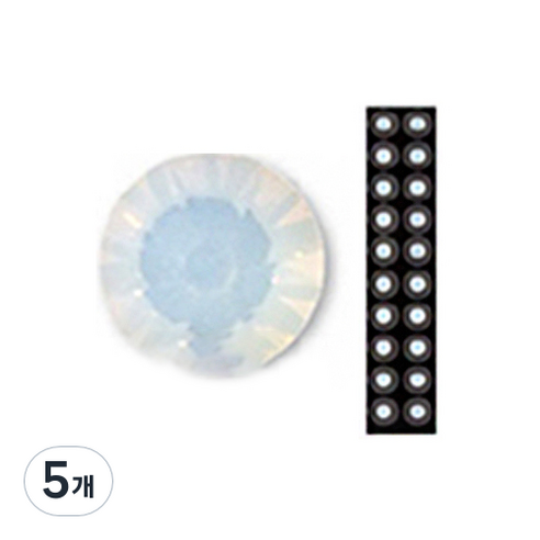 와사비네코 미미츠보 쥬얼리 귀지압패치 M 3.0mm 20p, 화이트오팔, 5개