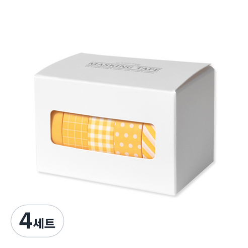 모노라이크 아르떼 마스킹 테이프 5종 세트, Mango, 4세트