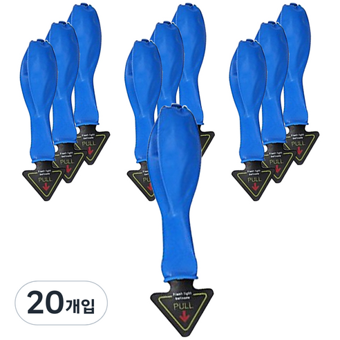 파티복닷컴 LED 풍선, 블루, 20개입
