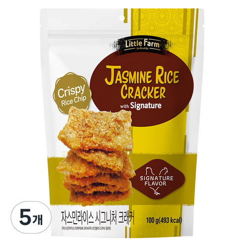 자스민라이스 시그니처 크래커, 100g, 5개