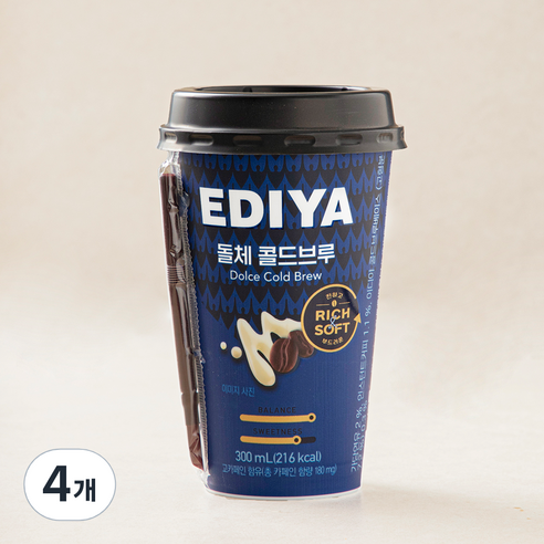 이디야 돌체 콜드브루, 4개, 300ml
