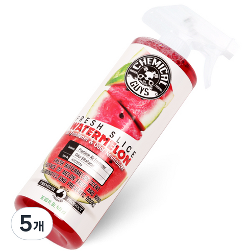 케미컬가이 차량용 워터 멜론 센트 탈취제, 5개, 1개입, 473ml