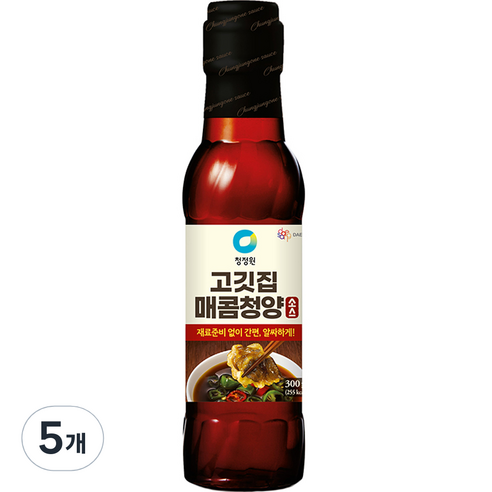 대상 청정원 고깃집 매콤청양소스, 300g, 5개