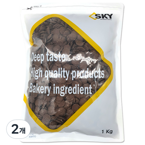 다하임 이르카 노벨라떼 밀크 코팅 초콜릿, 1kg, 2개