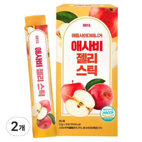데이앤 애사비 젤리 스틱 15p, 2개, 300g