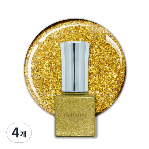 벨랑시 원스텝 젤네일 5ml, SN 31 글리터 골드, 4개