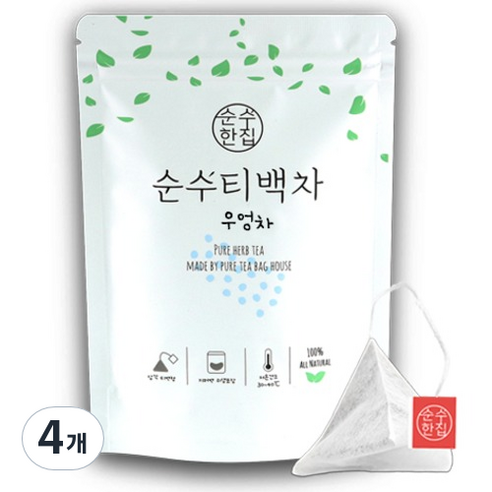 순수한집 우엉차 티백, 1g, 4개, 10개입