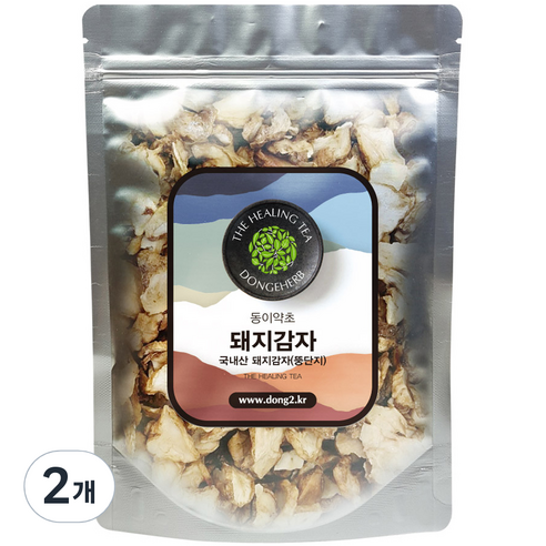 동이약초 국내산 돼지감자 뚱딴지, 250g, 2개