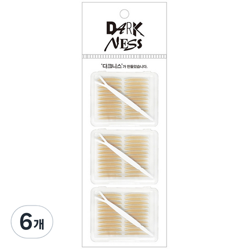 다크니스 누드쌍꺼풀테이프단면 OPP 264개, 스킨톤, 6개