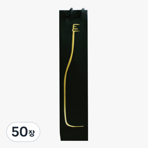 홈앤라이프 500ml 유리병 포장 디자인 종이가방, DB5001, 50장