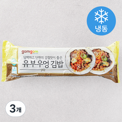 곰곰 유부우엉 김밥 (냉동), 230g, 3개