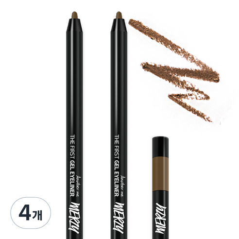 머지 더 퍼스트 젤 아이라이너 0.5g, G3 앰버 브론즈, 4개