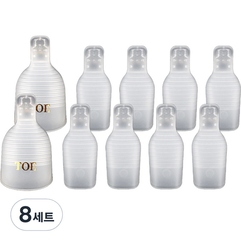 패디 쏙오프 클립 5p 세트, 8세트, 반투명