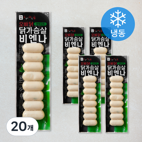 오빠닭 닭가슴살비엔나 청양고추 (냉동), 64g, 20개