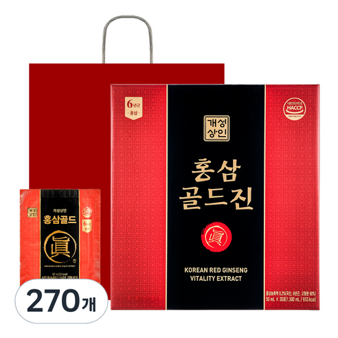 개성상인 홍삼골드진, 1.5L, 9개