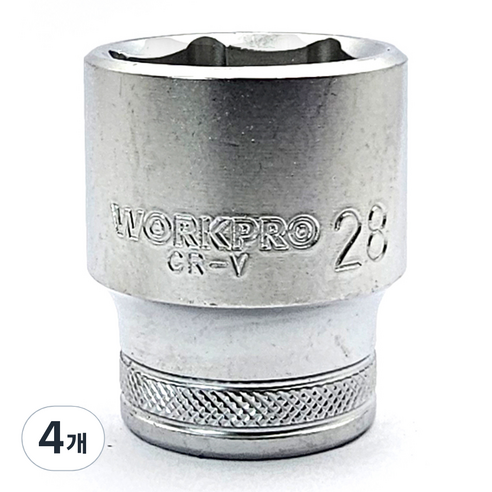 워크프로 복수알숏 1/2" x 28mm WP274109, 4개