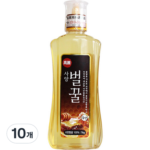 고려 사양 벌꿀, 1kg, 10개