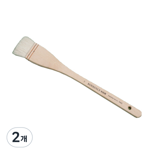 마이데일리 미술 수채화 캔버스 붓, 2개, 2호