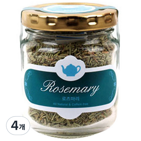 아름드레 유리병 로즈마리, 35g, 1개, 4개