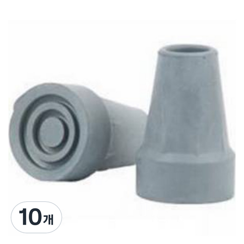 Dr.펠리스제이 목발 지팡이 리필 고무캡 패킹 22mm, E그레이, 10개