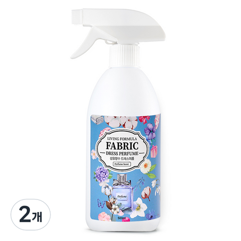 생활공식 섬유향수 드레스 퍼퓸 냄새제거 섬유탈취제, 500ml, 2개