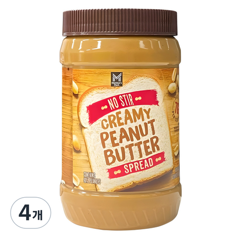 멤버스마크 로스팅 크리미 땅콩버터, 1.13kg, 4개