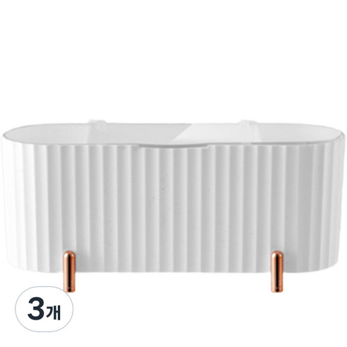 마켓피오 화장대 정리수납 스토리지박스, 타입2, 3개