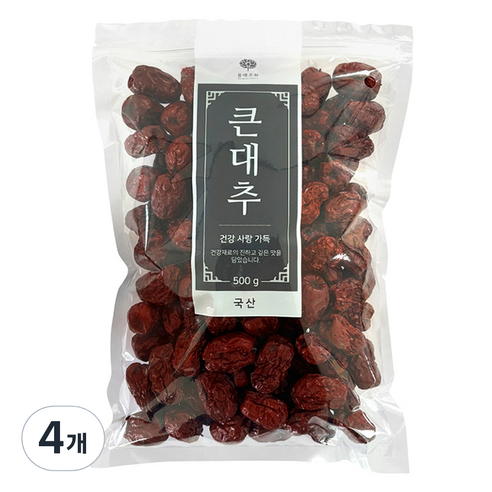 몸애조화 큰대추, 4개, 500g