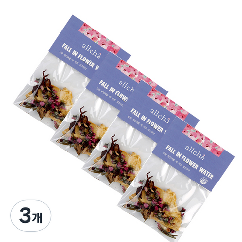 올차 도화 플라워 워터 꽃차, 2g, 4개입, 3개