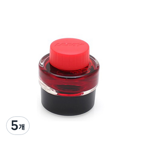 LAMY 병잉크 리필, 레드, 5개