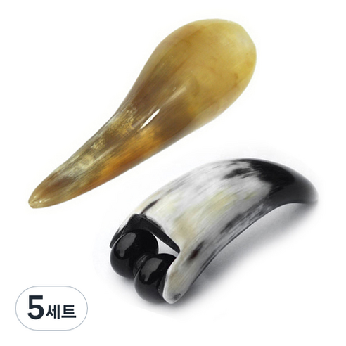 헬스플러스 원뿔 괄사 BJ-001A + 롤링 마사지 괄사 BJ-598B, 5세트, 혼합 색상