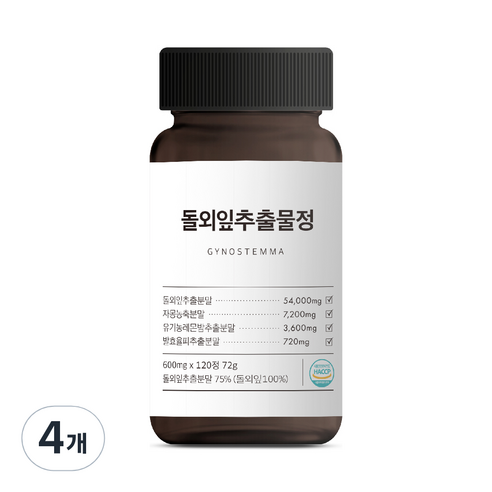웰빙곳간 돌외잎 추출물 72g, 120정, 4개