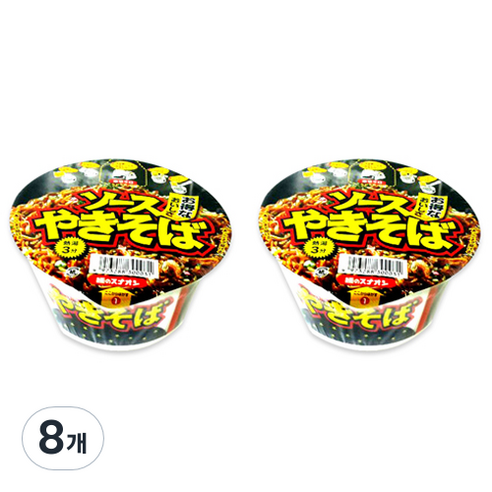 멘노스나오시 야끼소바 컵라멘 86g, 8개