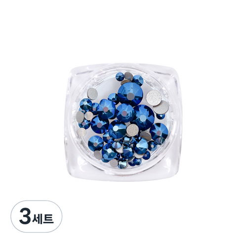 스와로브스키 2088 풀스톤 메탈블루세트 57p, 메탈블루, 3세트