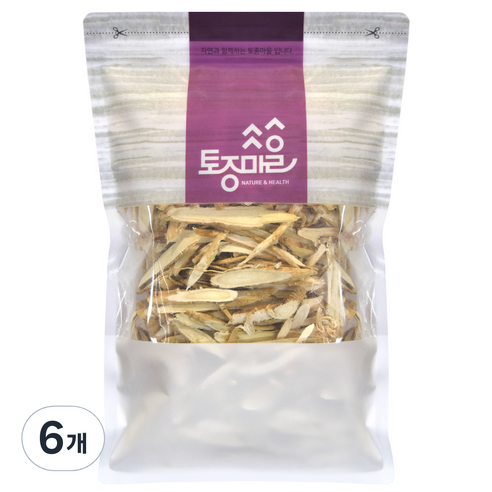 토종마을 국산 황기 절단, 300g, 6개
