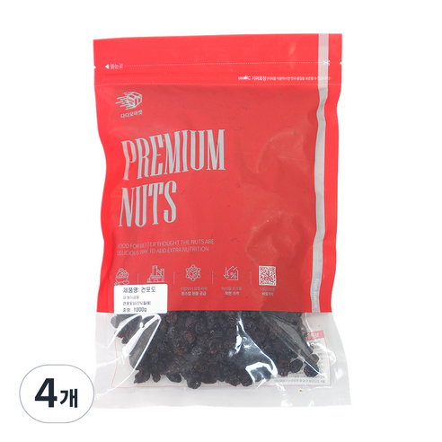 다다모마켓 건포도, 1000g, 4개