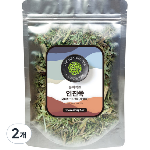 동이약초 국내산 인진쑥, 250g, 2개