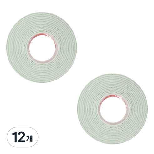 스카치 폼 양면 테이프 12mm x 2m, 12개