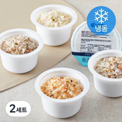 베베쿡 완료기 12개월이상 한우잣백일송이진밥 180g + 한우아보카도멜론진밥 180g + 연어감자부추진밥 180g + 닭고기들깨배추진밥 180g 예비 이유식 B세트 (냉동), 720g, 2세트