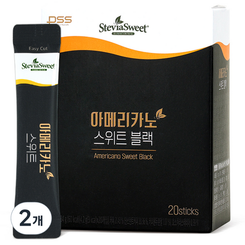 펄세스 아메리카노 스위트 블랙, 4.2g, 20개입, 2박스
