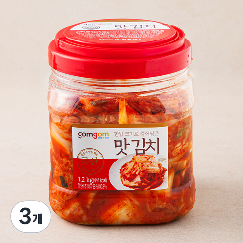 곰곰 맛김치, 1.2kg, 3개