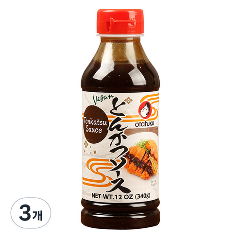 오타후쿠 돈까스 소스 비건, 3개, 340g