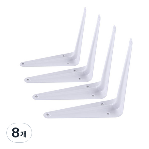 ZIO-BIZ 까치발 선반대 화이트 S (150 x 125 x 35mm), 8개