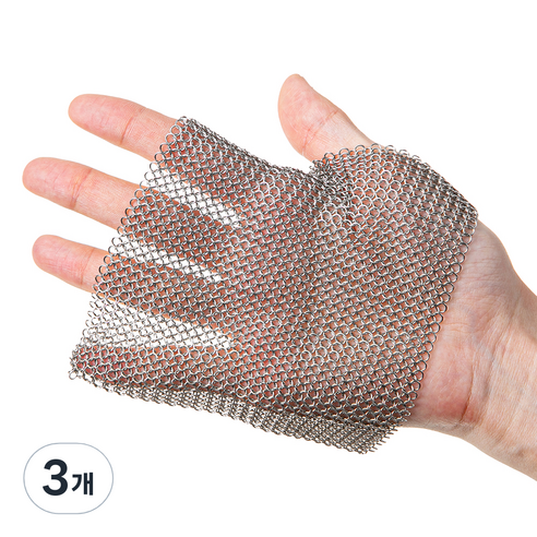 코멧 키친 스텐 316 링수세미 10 x 10 cm, 3개, 1개입