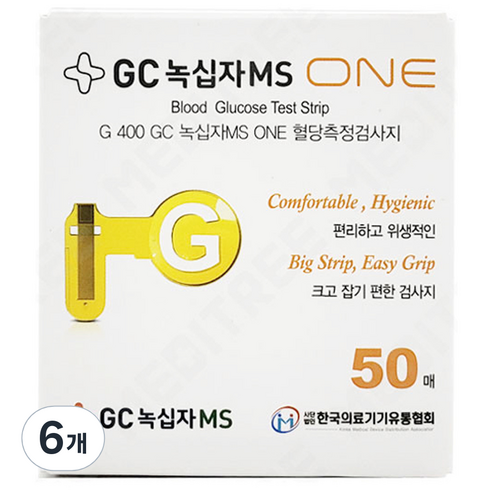 GC녹십자MS ONE 혈당시험지, 6개, 50개입