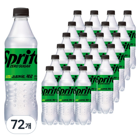 스프라이트 제로 사이다, 500ml, 72개