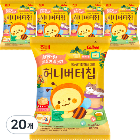 해태 허니버터칩, 120g, 20개