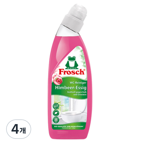 프로쉬 변기세정제 라즈베리, 750ml, 4개